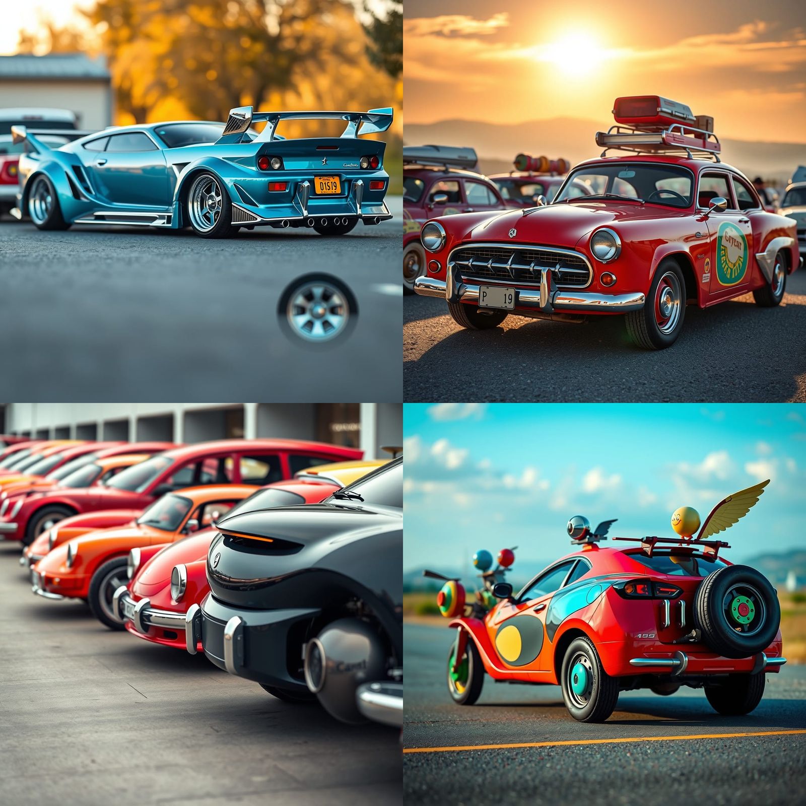 Asymmetrical Cars with Goofy Details in Professional Photogr...