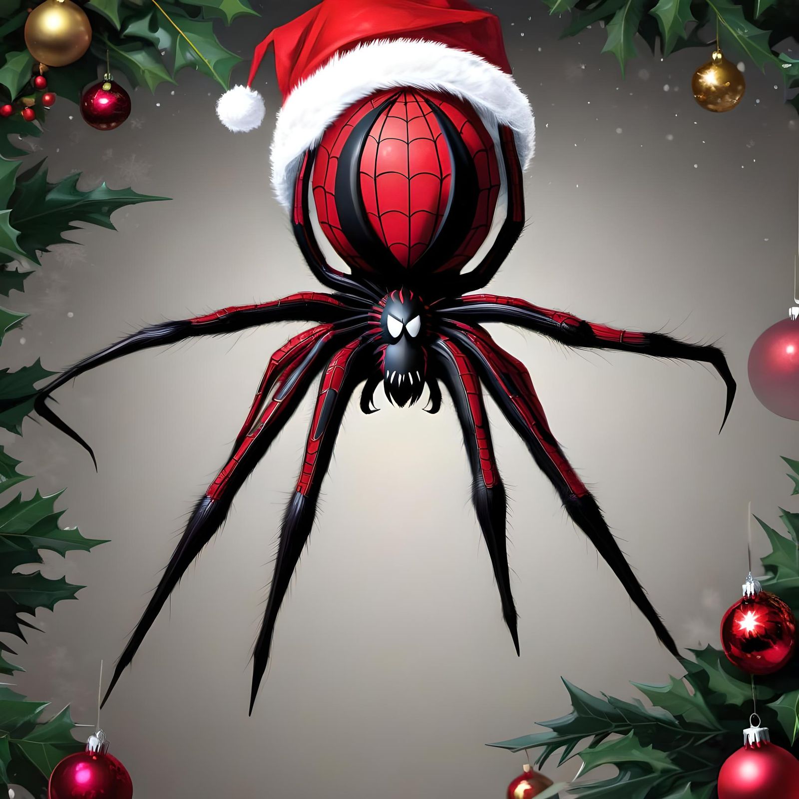 Christmas Spider Legend Illustration