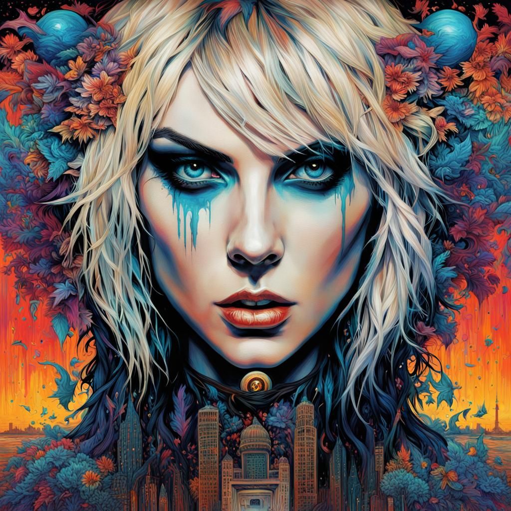 Surreal Album Cover with Vivid Colors