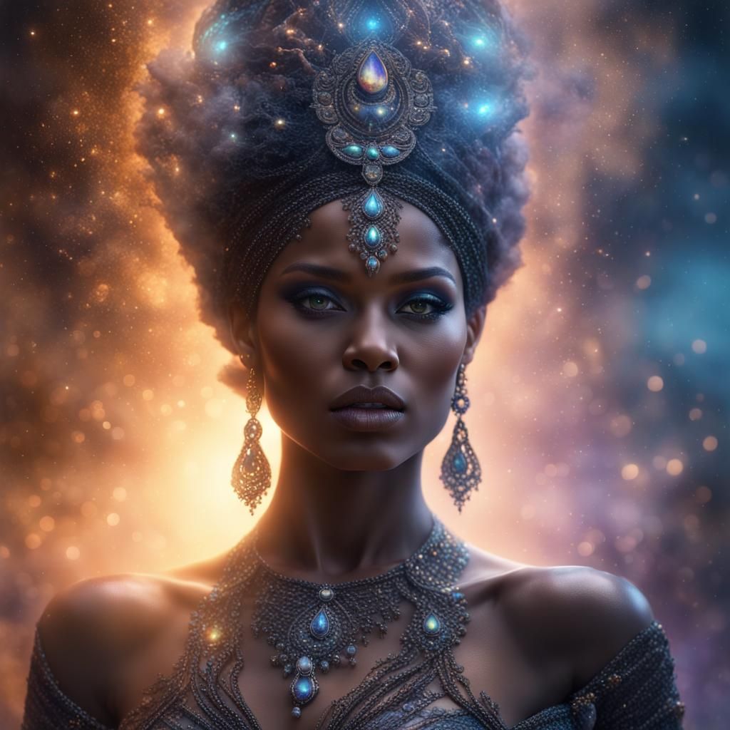 Genie Emerges from Fog with Godrays