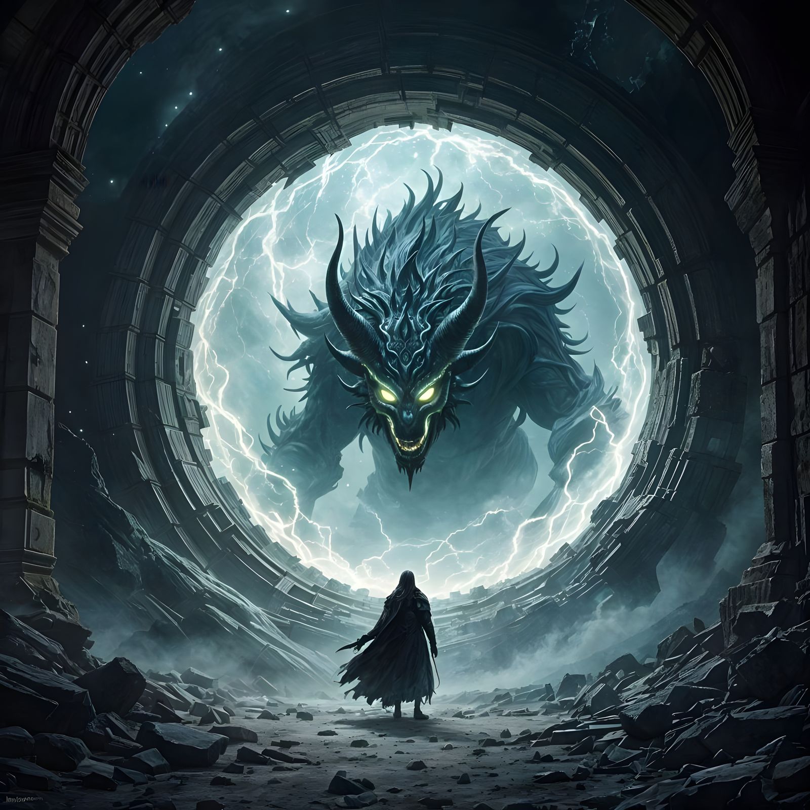 Ancient Beast Emerges from Shadow Portal