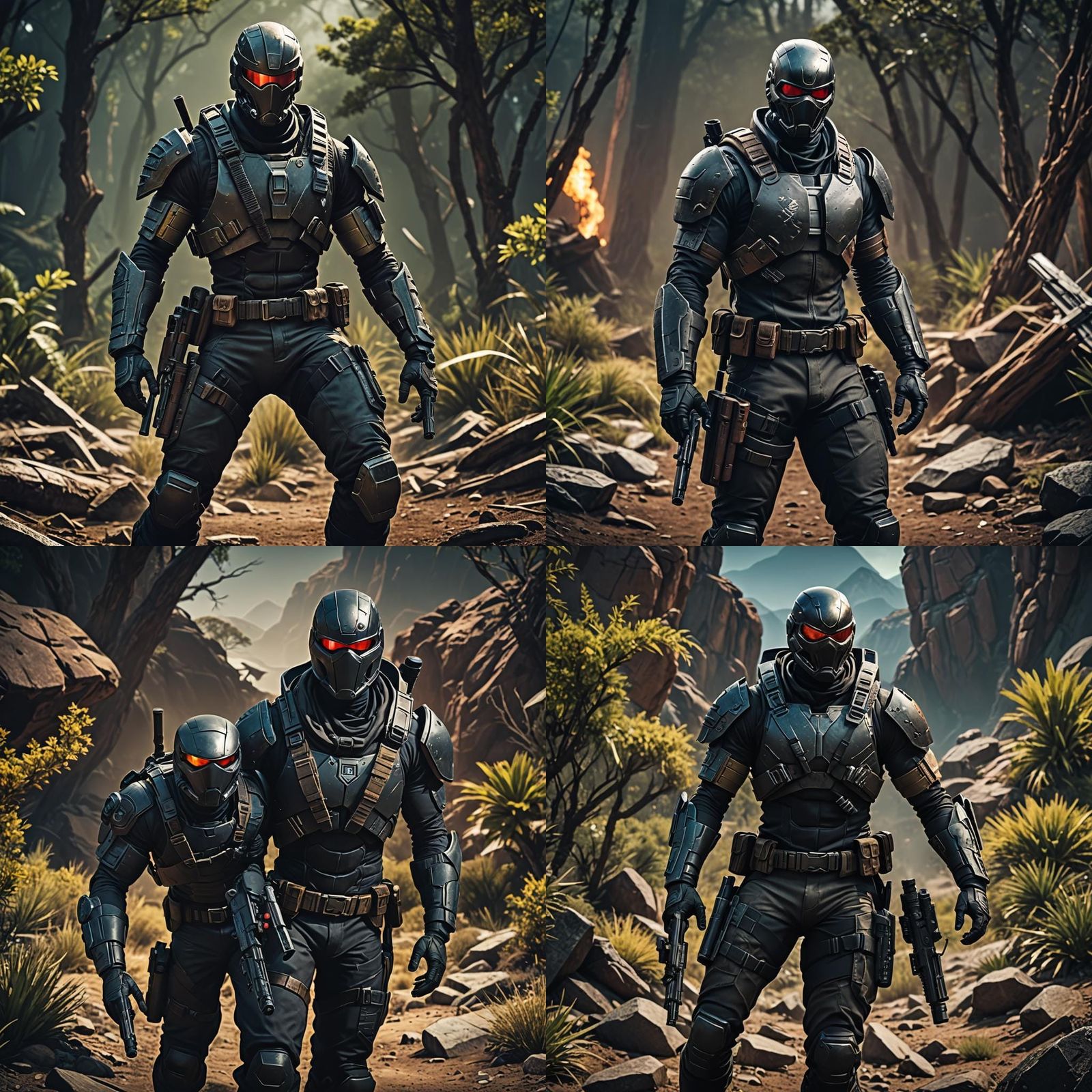 Snake Eyes in Borderlands Art Style