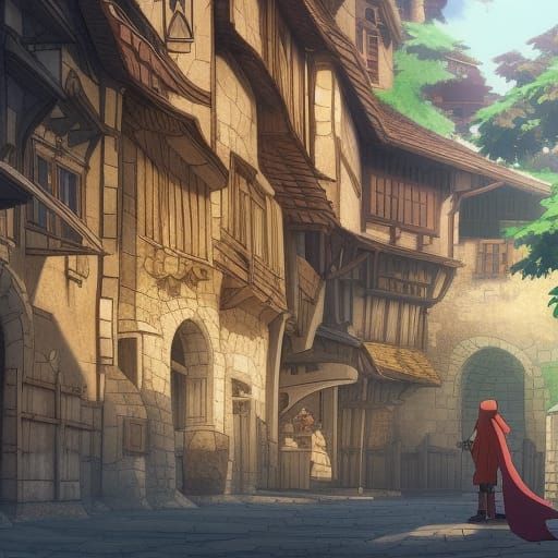 Anime Medieval Town
