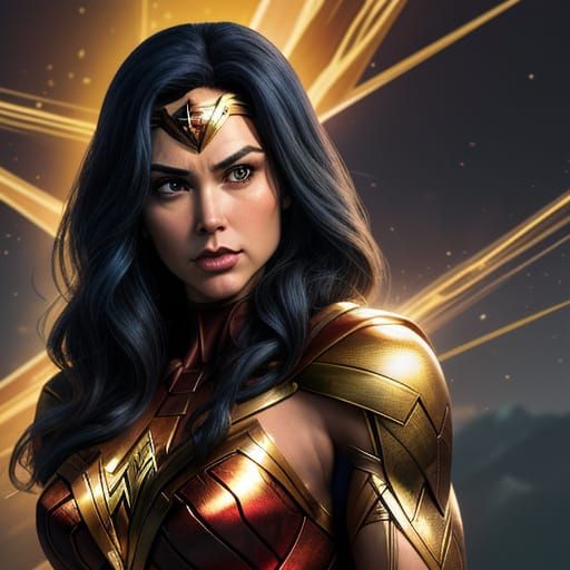 Wonder Woman's Hulk Transformation in Comic Book Art