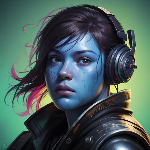 Hyperrealistic Radio in Splash Art Style