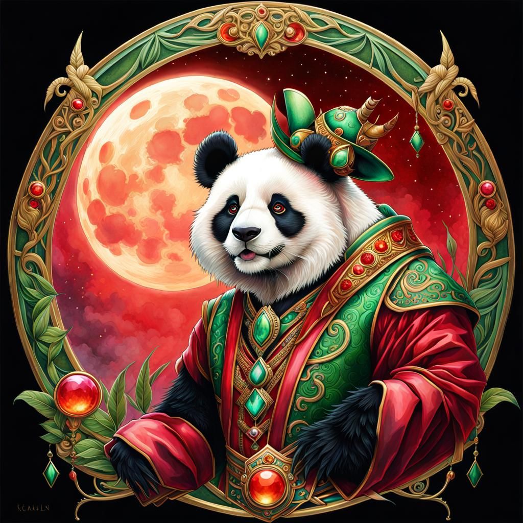 'The Big Panda' ~  Evolved from @artAIJB s 'The Mouse'