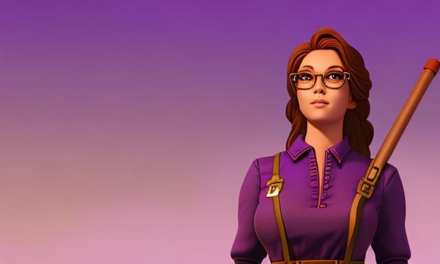 Stardew Valley's Maru: Detailed Fantasy Portrait