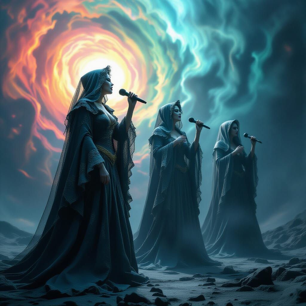 Cosmic Opera Singers in Wagnerian Drama Style