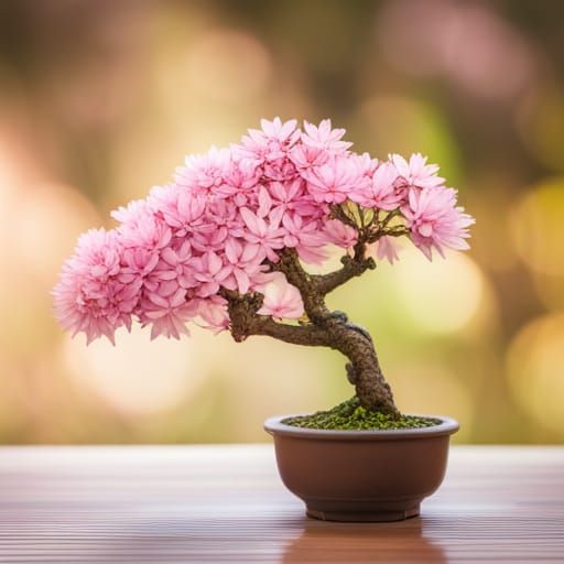Cherry Blossom Bonsai Tree: Professional Photography