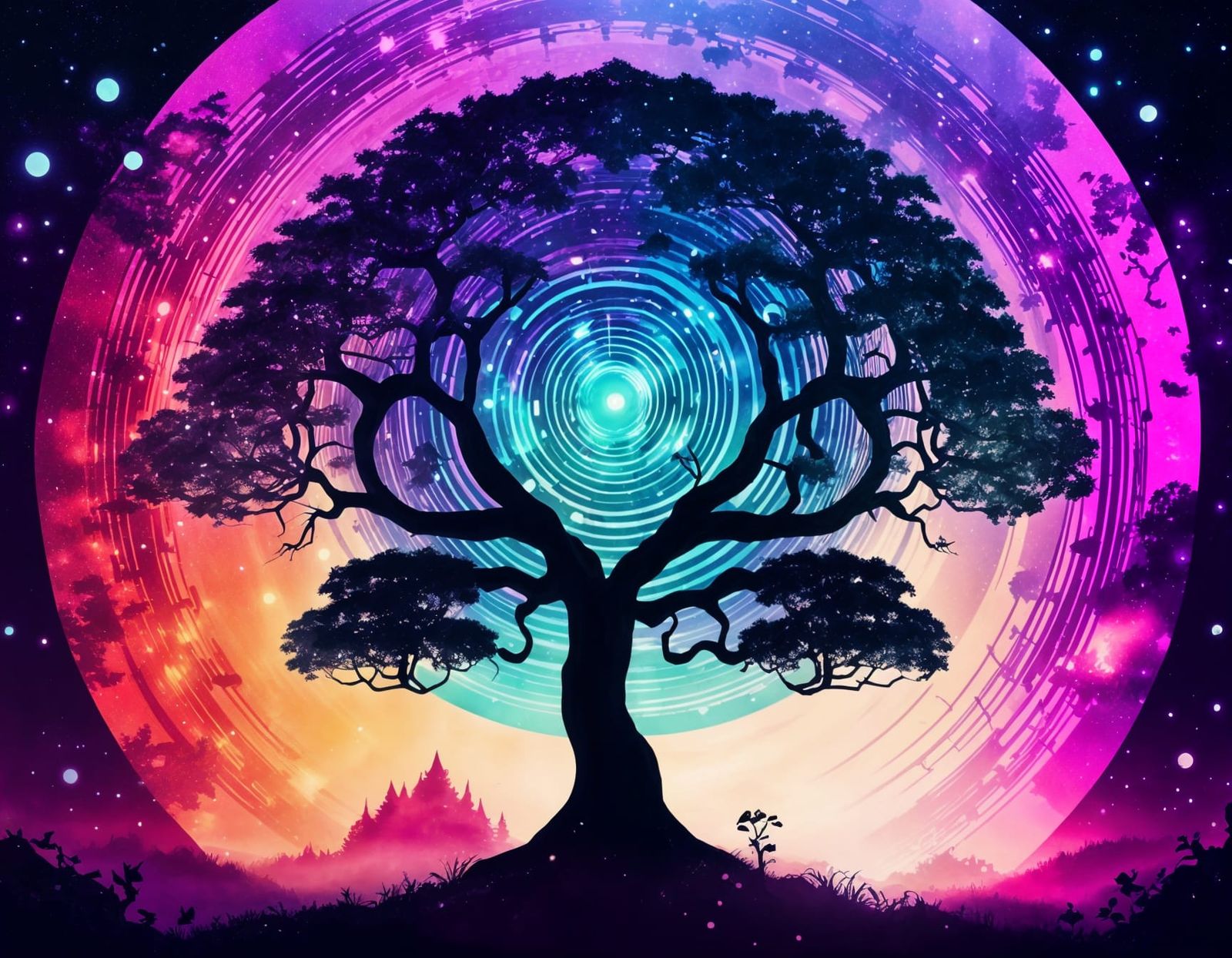 Mystic Grove Dreamscape in Surreal Style