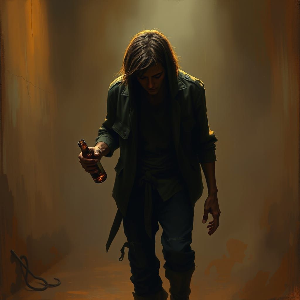 Gritty Drunkard in Warm Glow