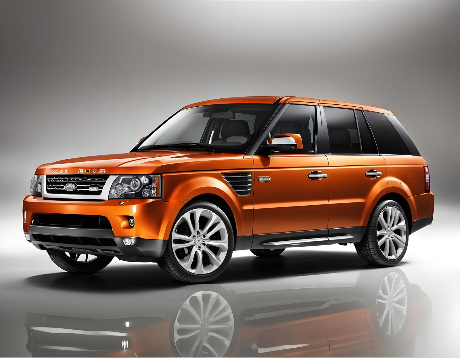 Orange 2010 Kia Range Rover Sport Luxury SUV