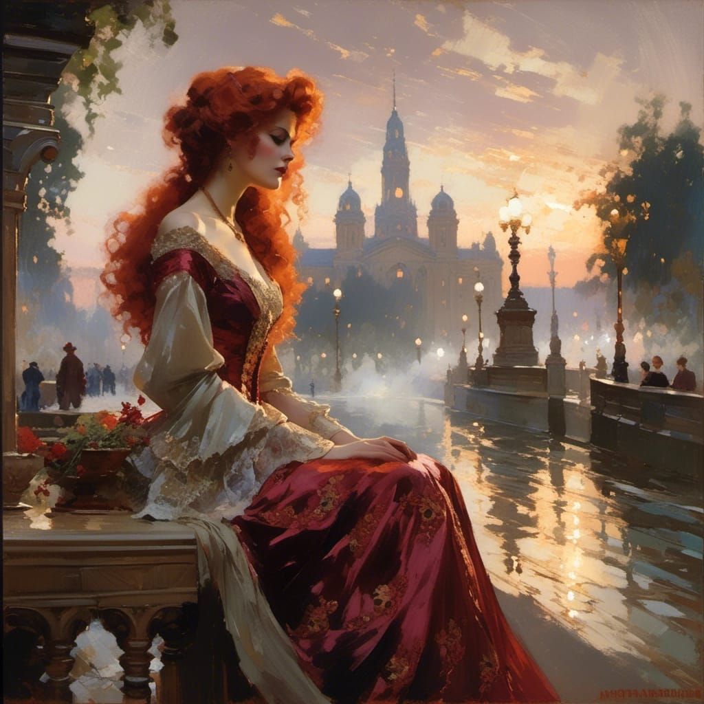 Victorian Vampire Mina Harker in Soft Style