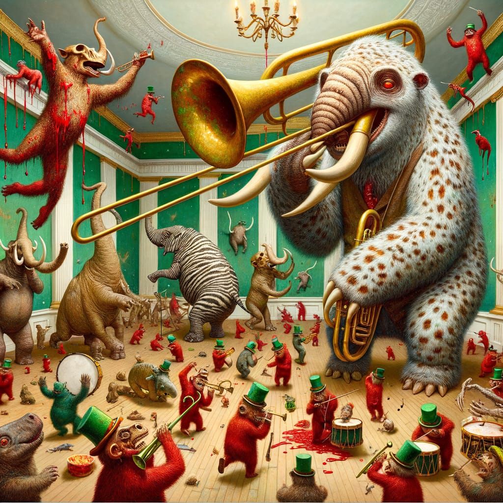 Prehistoric Party with Giant Sloth, Smilodon, and Mastodon B...