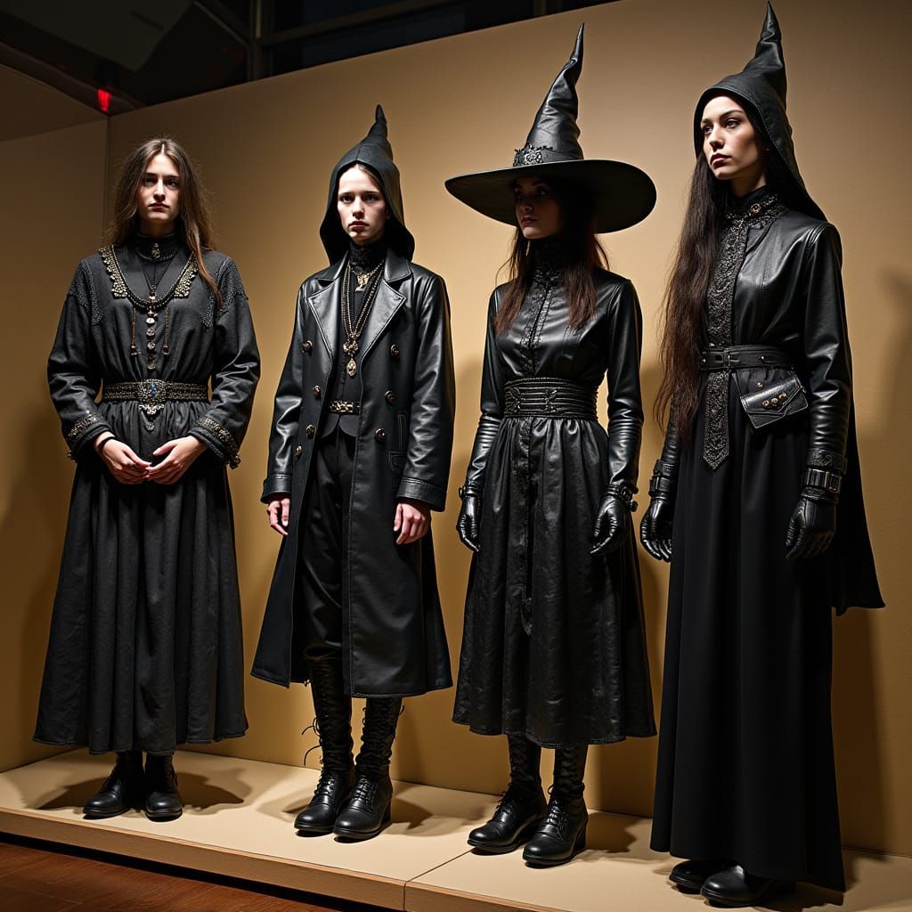Witches Fashion Styles Through the Ages: A Museum Display