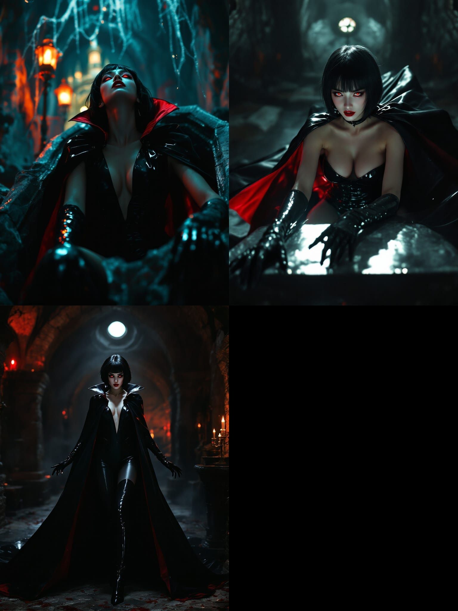 Asian Vampire Arises in Patent Leather, Cinematic Horror