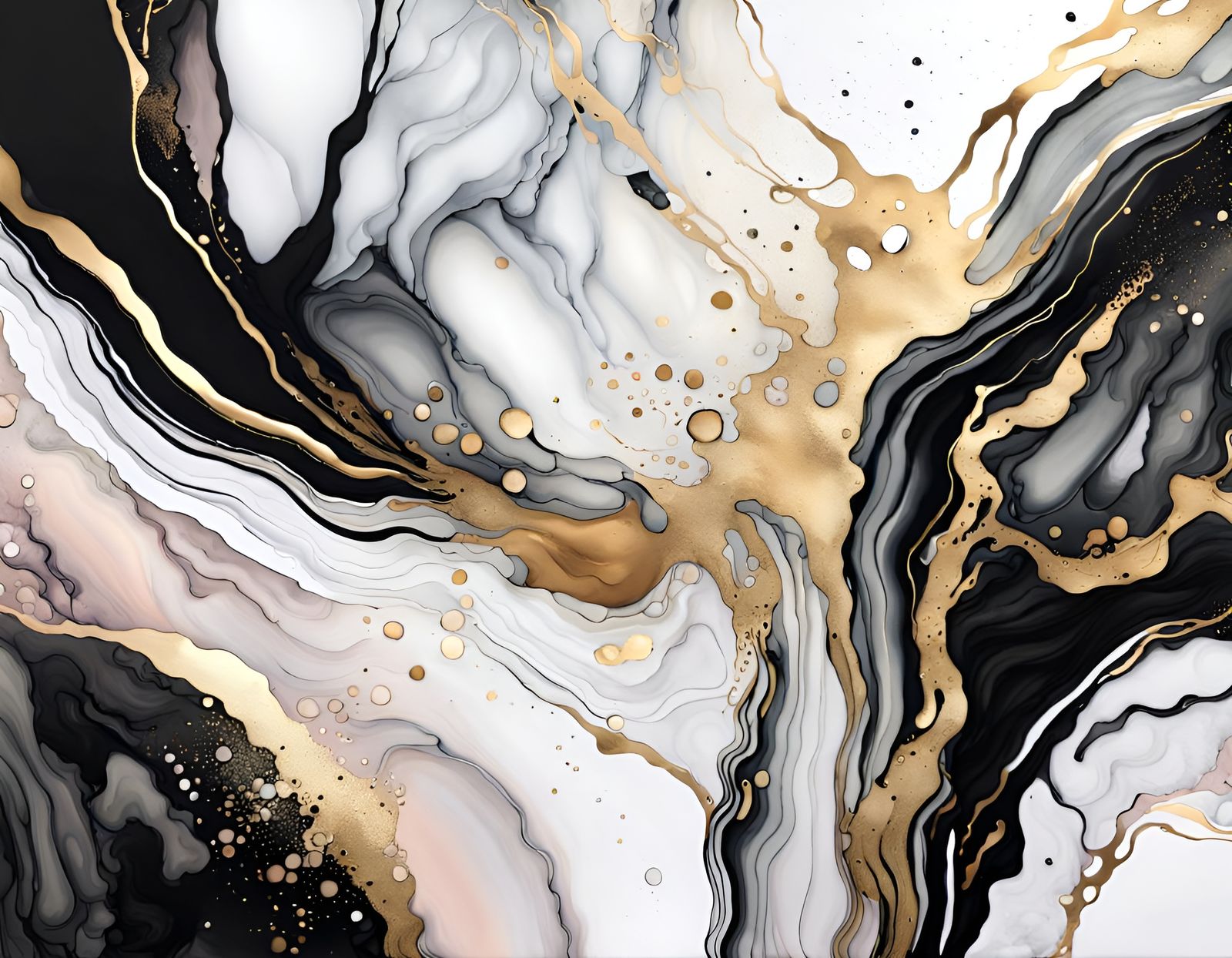 Elegant Marble Background with Gold Line Accents