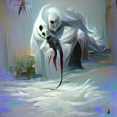 Sinister White Reaper, Dark Fantasy Art