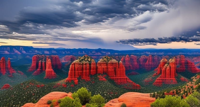 Sedona Ley Lines at Sunset Sunrise in 8K