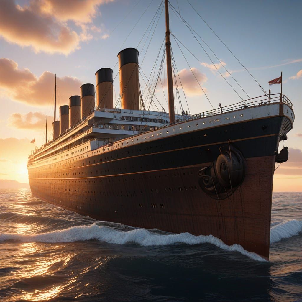 Epic 3D Titanic Rendering in AAA Game Style