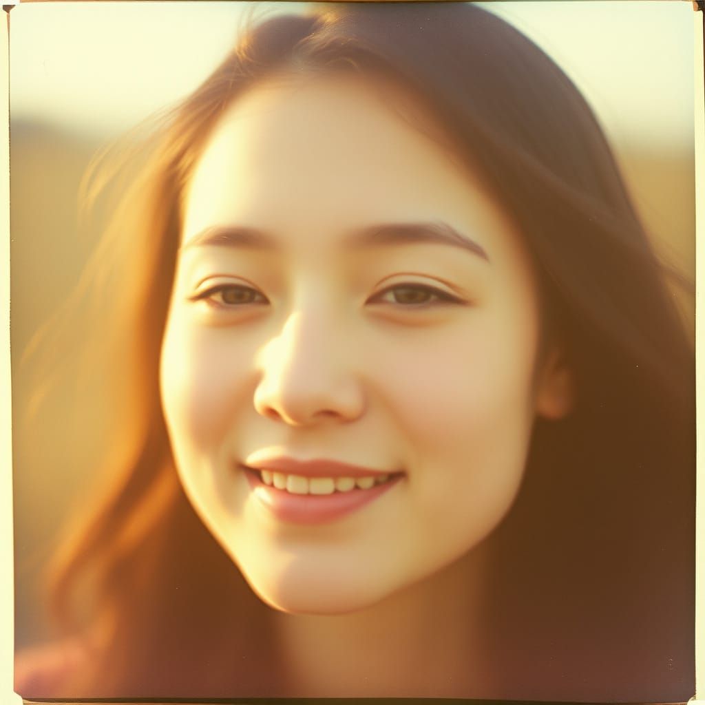 Soft Focus Portrait in Warm Analog Tones