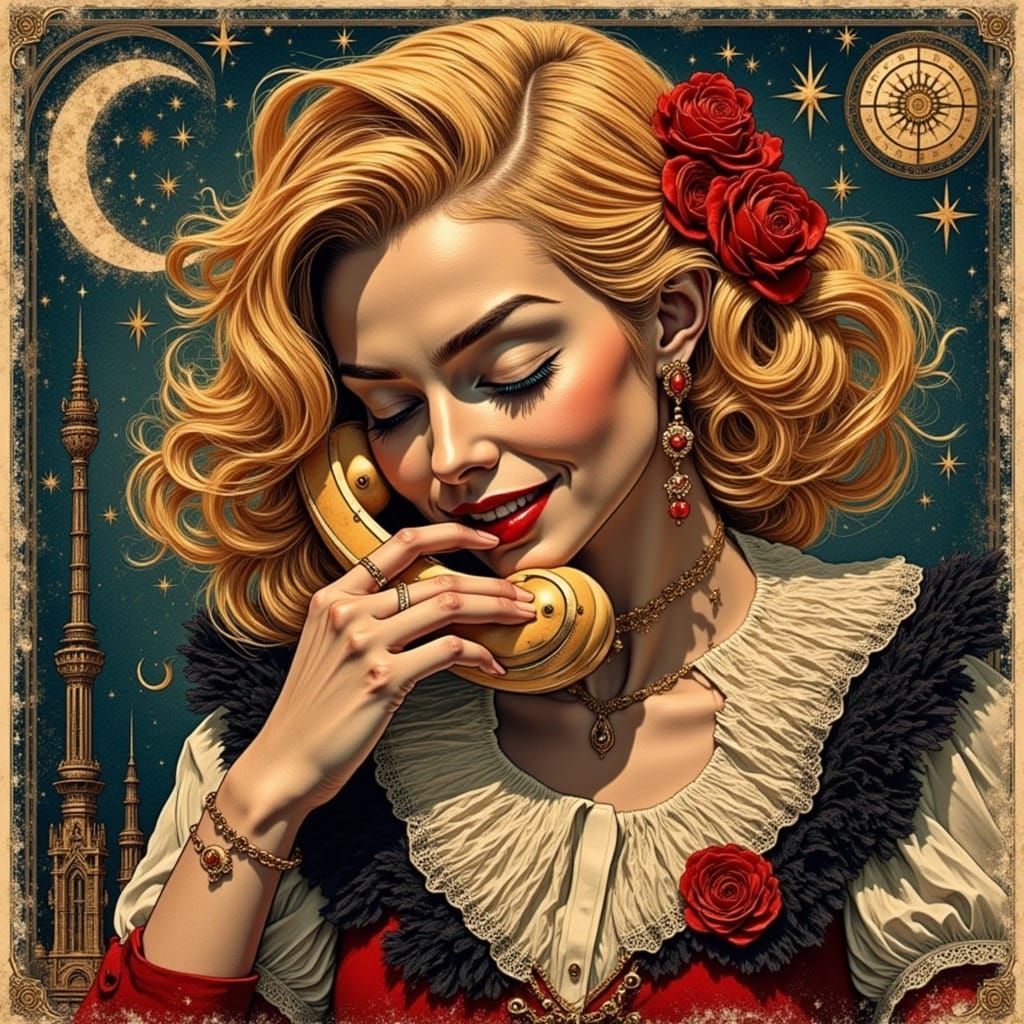 Blondie Singer Makes a Call in Dieselpunk Style