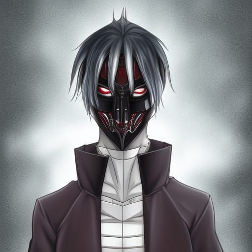 Male Sith Warrior in Anime Style Mask