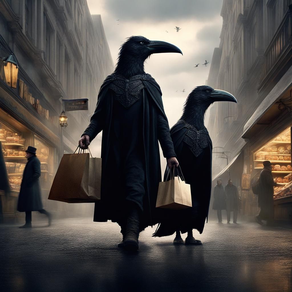 Hugin and Munin on a Shopping Trip