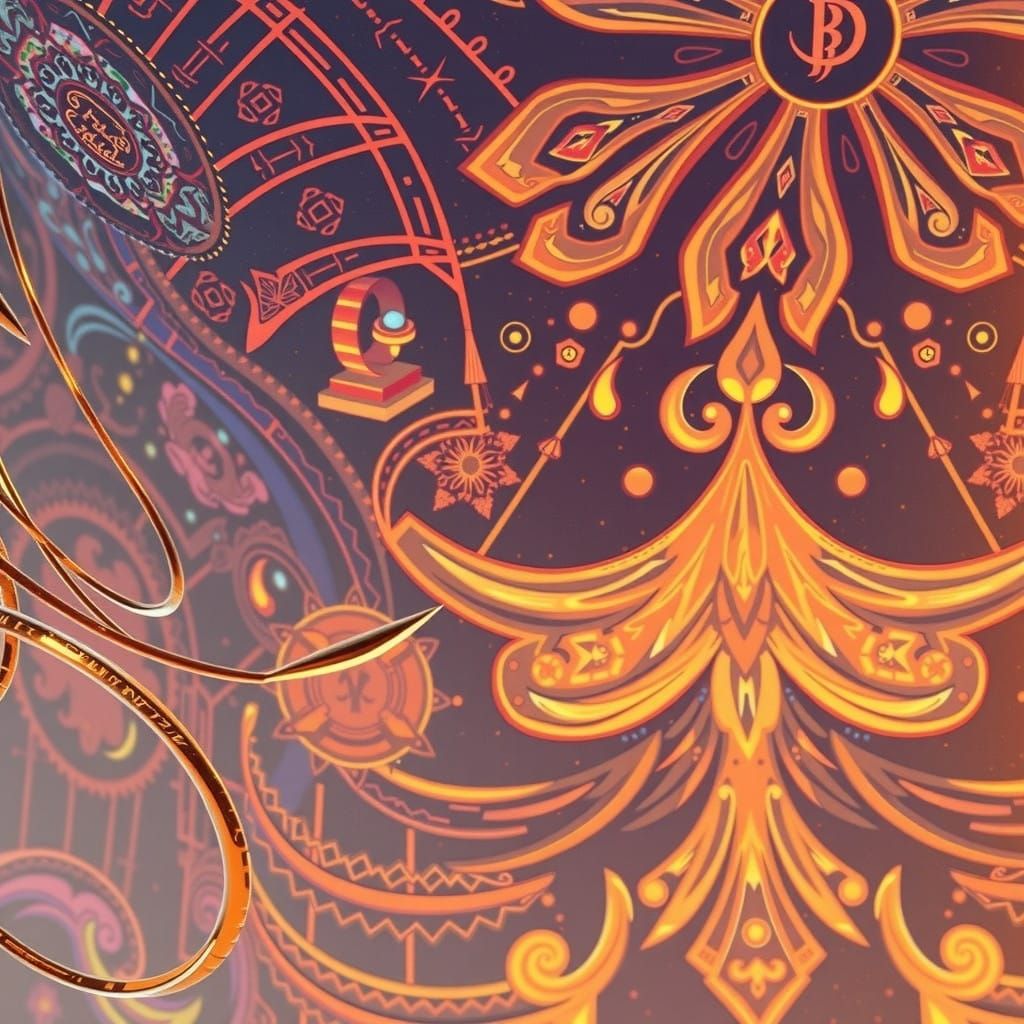 Vibrant High-Fantasy Landscape with Glowing Architecture