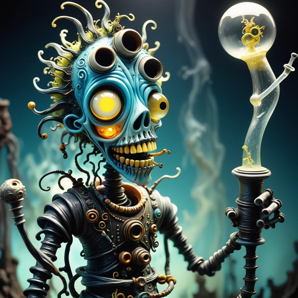 Surreal Bong Inspired by Stop-Motion Animation