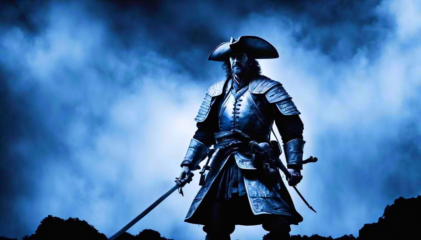 Ethereal 19th Century Warrior Merges with Caribbean Pirate i...