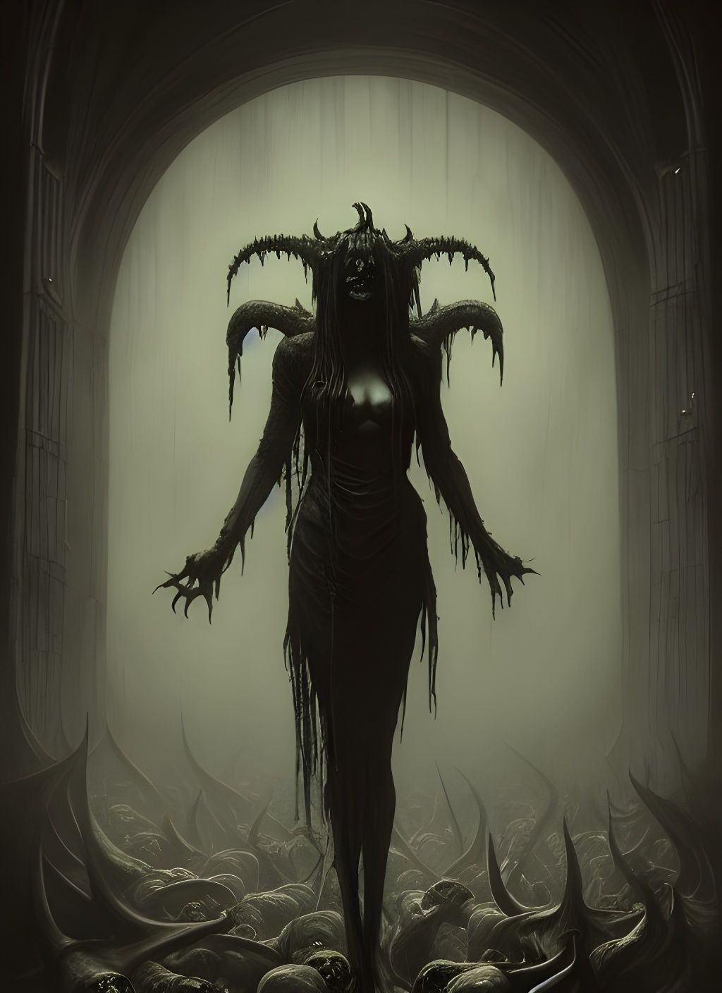 Macabre Gothic Horror Art: Inner Demons
