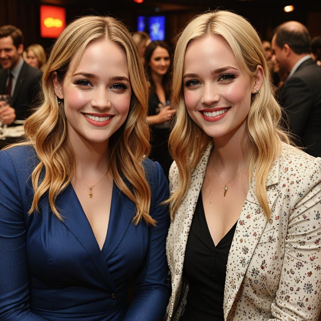 Elizabeth Lail and Georgina Haig Smiling Portrait