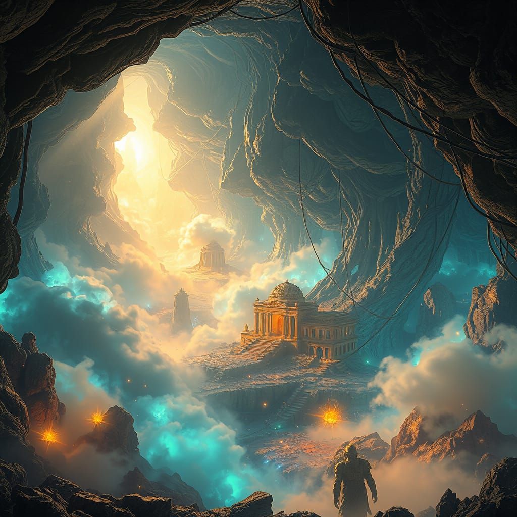 Ethereal Fantasy World in a Futuristic Aesthetic