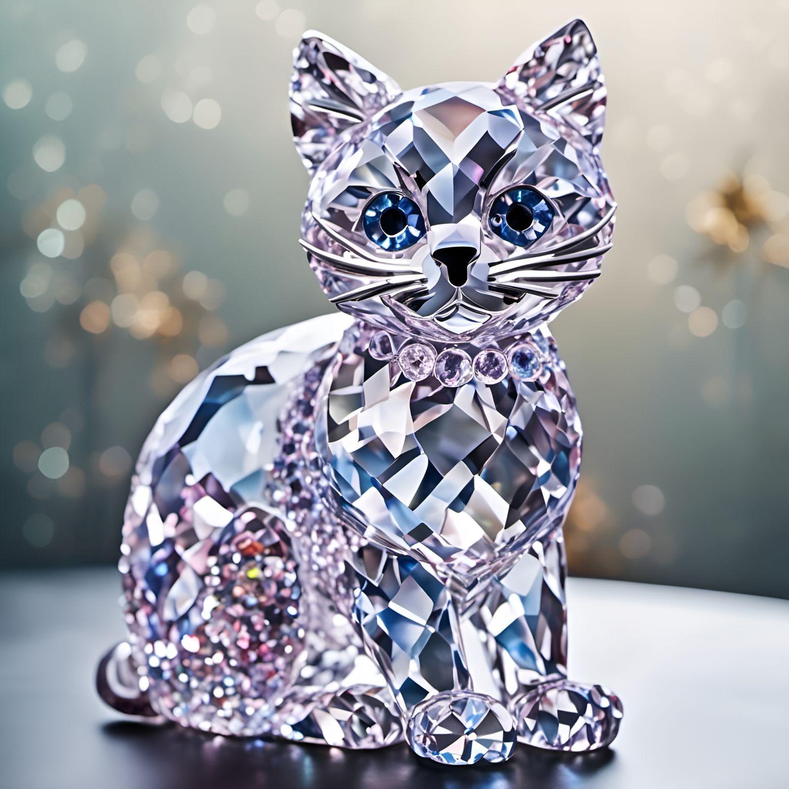 Crystal Cat: A Digital Art Creation