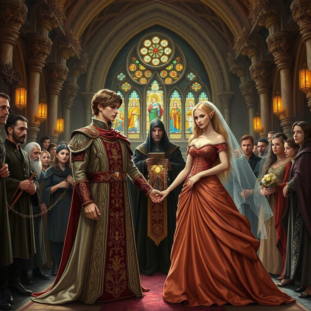 Royal Wedding in Grand Medieval Palace