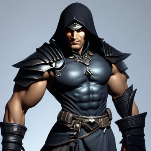 Menacing D&D Rogue Assassin Portrait