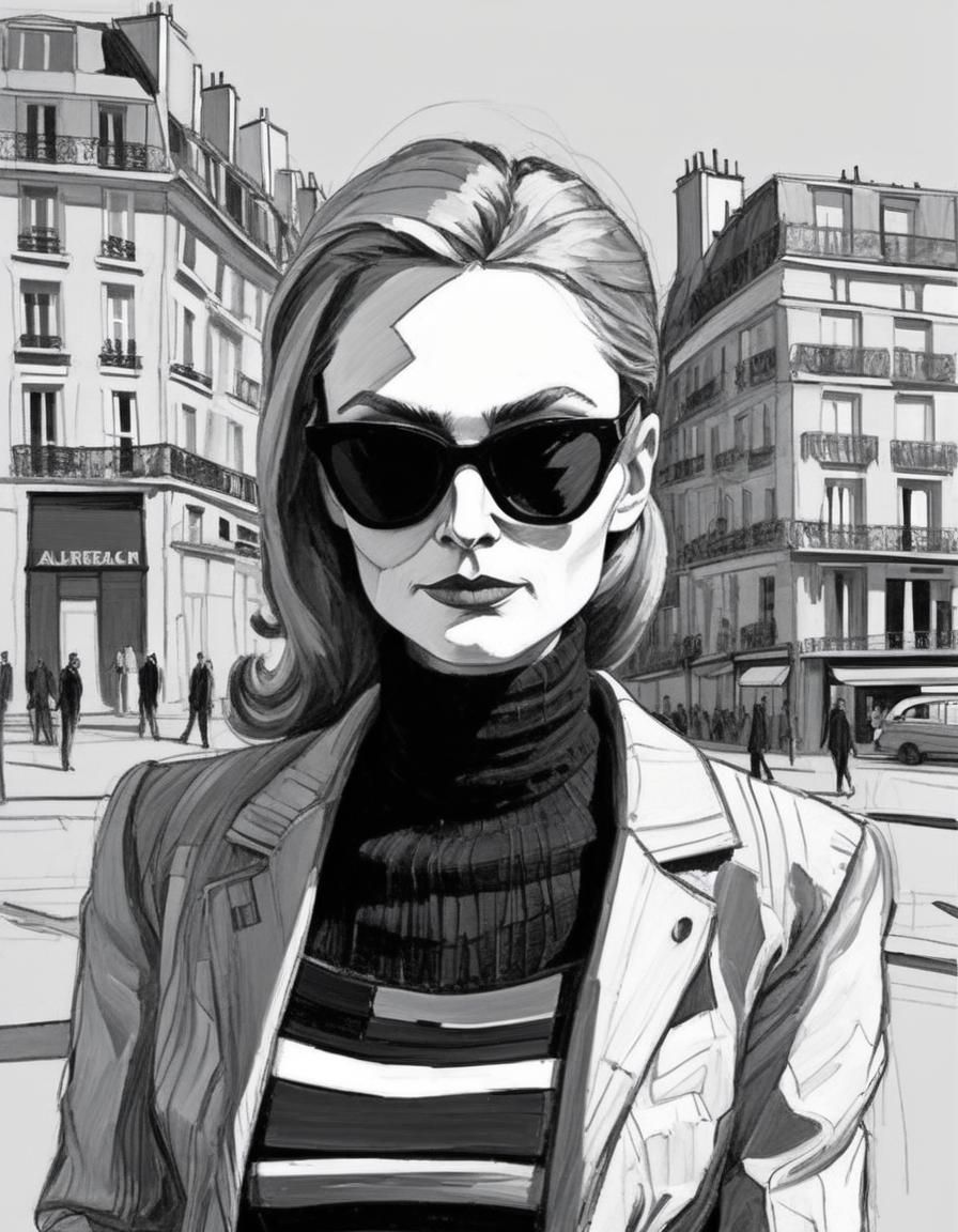 Impasto Fashion Illustration in Paris