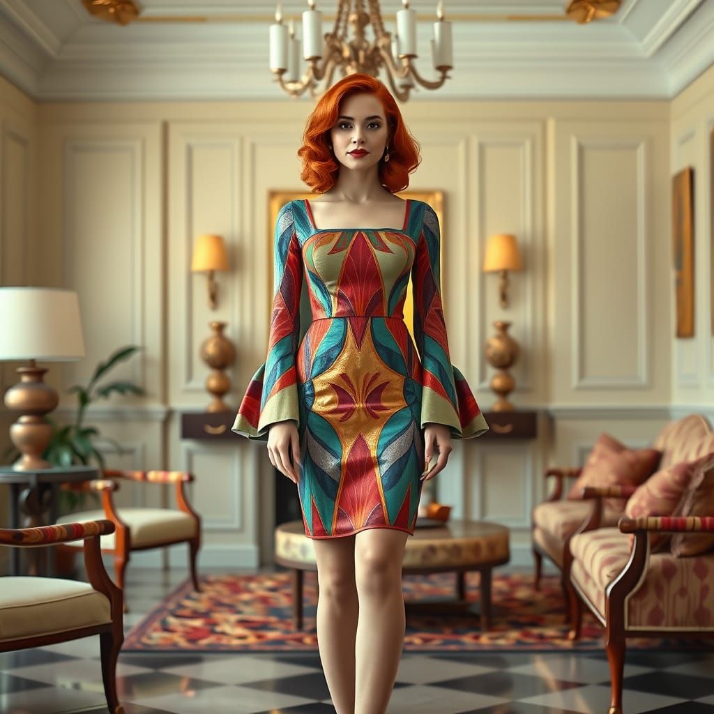 Ceramic Dress Art Deco Fashion Photography