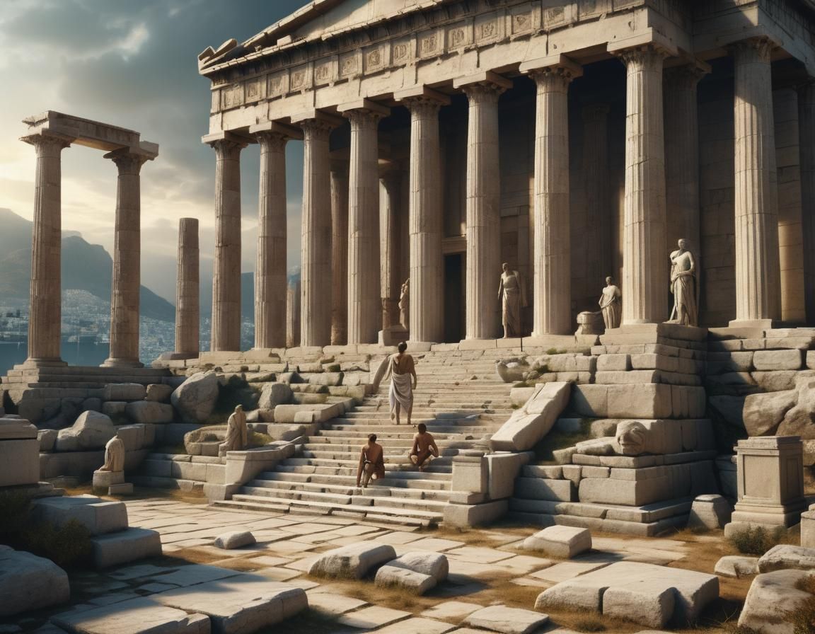 Epic Scene from Ancient Greece