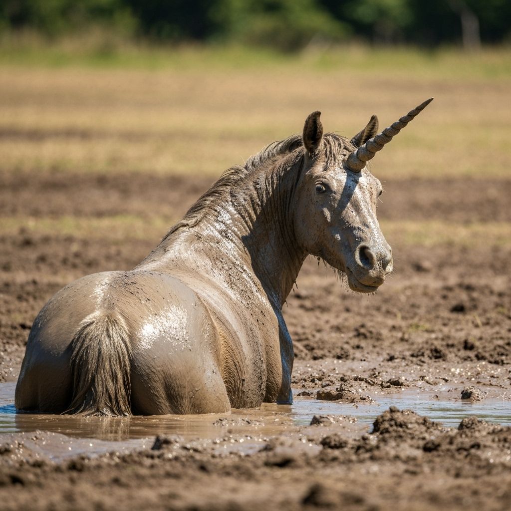 Muddy Unicorn in Cinematic Wildlife Photo
