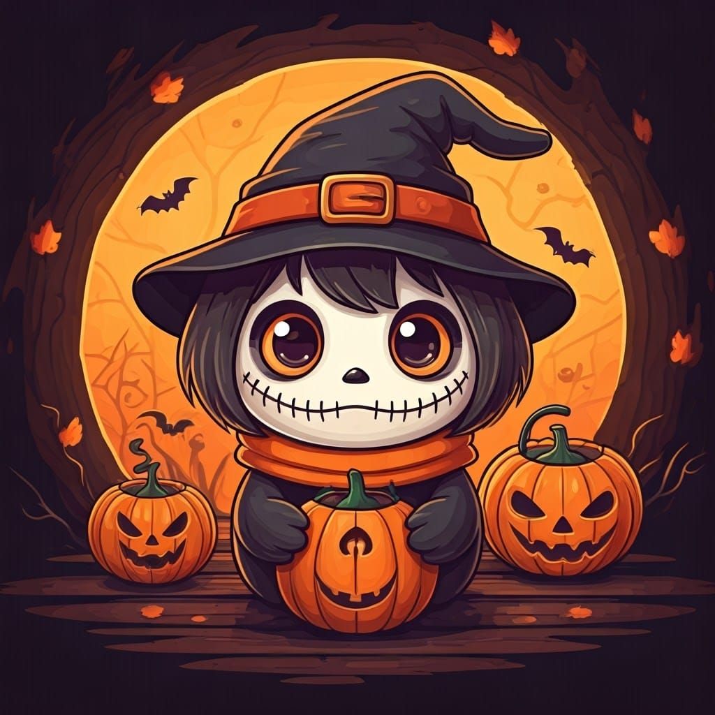 Cute and Spooky Halloween Trick or Treat
