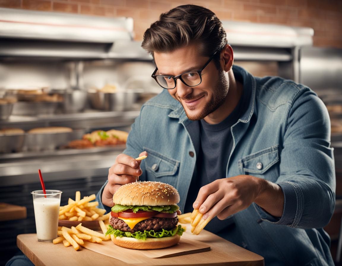 Hamburger Commercial Photo: Fresh and Delicious