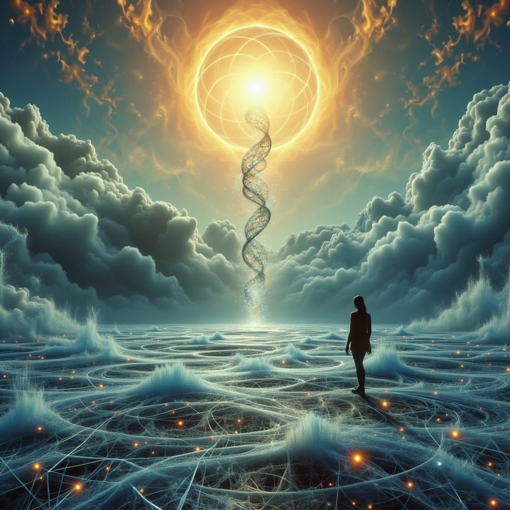 Surreal Scene in a Cyberpunk Aesthetic