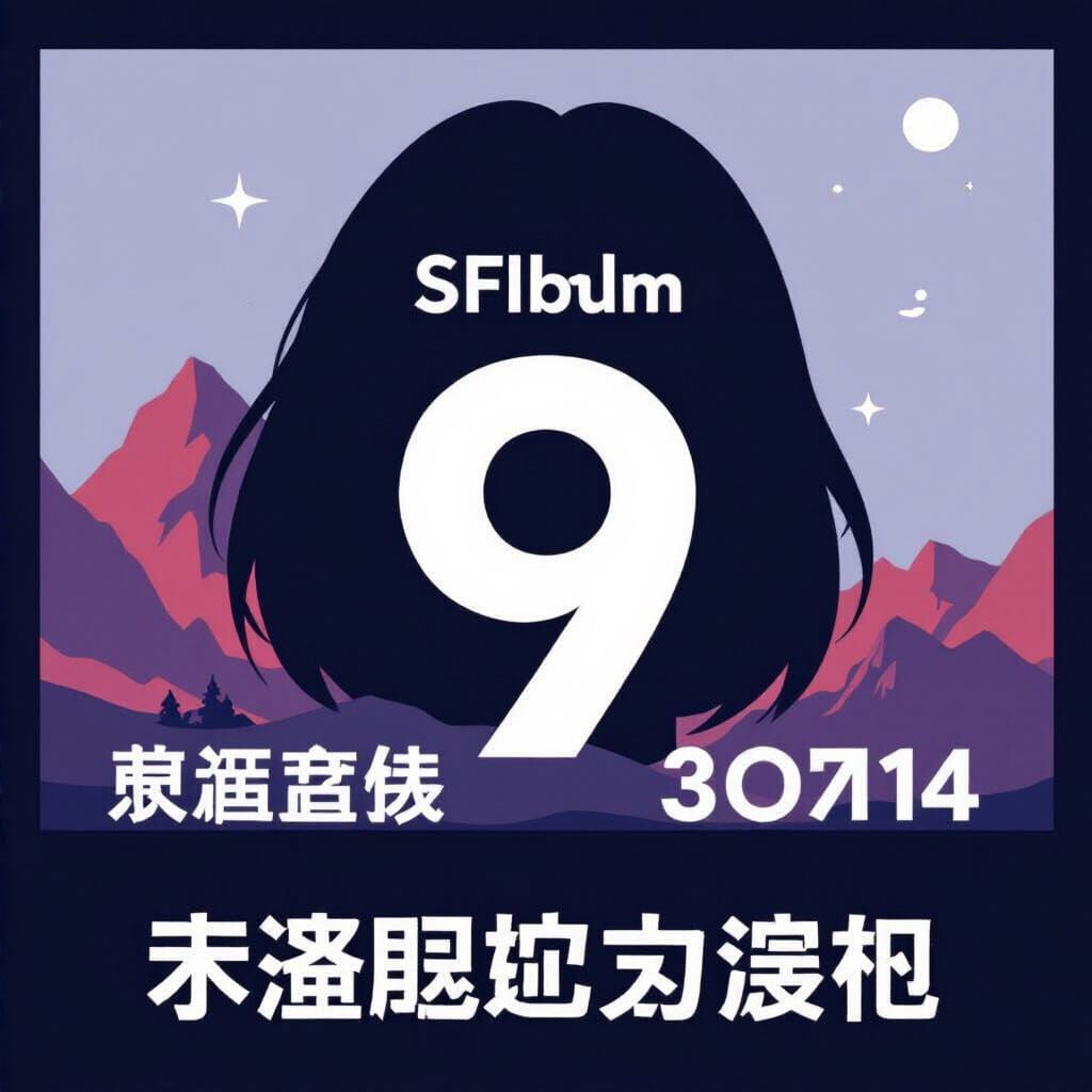 Sad Girl in Pink Dress, Illustrated Style