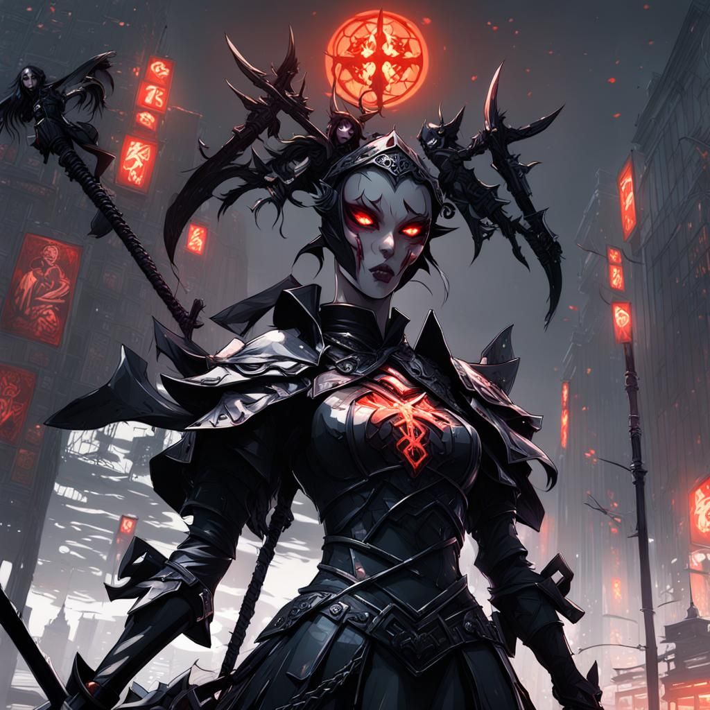Sisters of Carnage: Dark Fantasy Digital Art