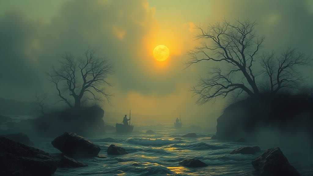 Surreal Album Art in Art Nouveau Style