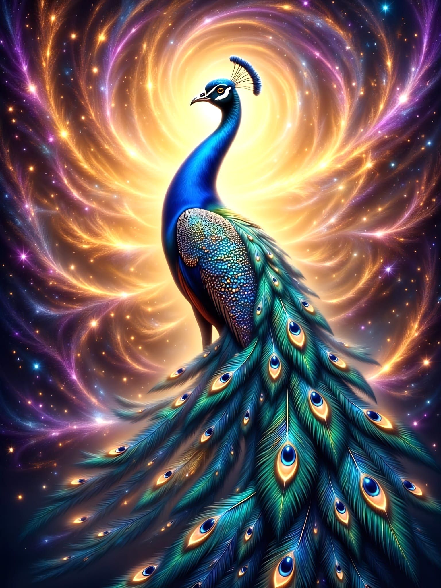 A peacock