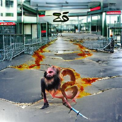 Nu-Metal Chimpanzee Album Cover Art