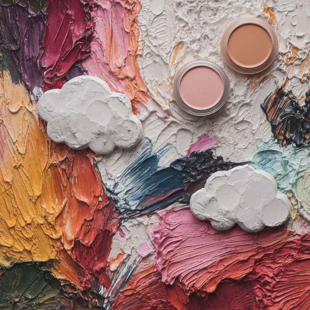 Hauntingly Beautiful Cloudscape in Embossed Relief